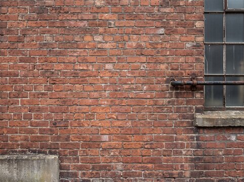 Aging factory brickwork