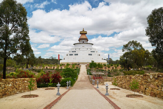 Modern Stupa Stands Tall at The Great Stupa of Universal Compassion