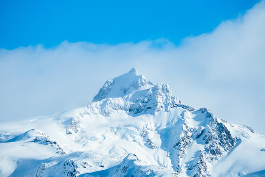 Snow-Covered Mountain Peak