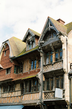 Ornate medieval architecture in a European town