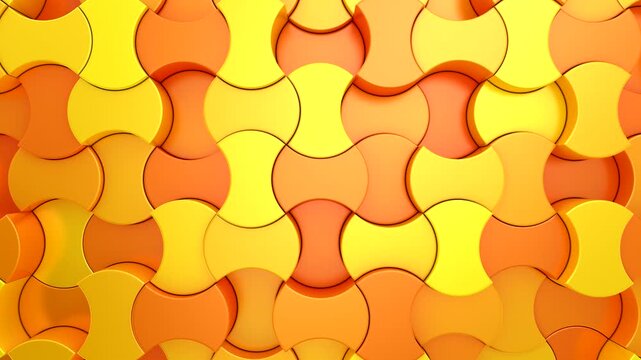 Background of Geometric Shapes. Abstract motion, loop, two color, 3d rendering, 4k resolution

