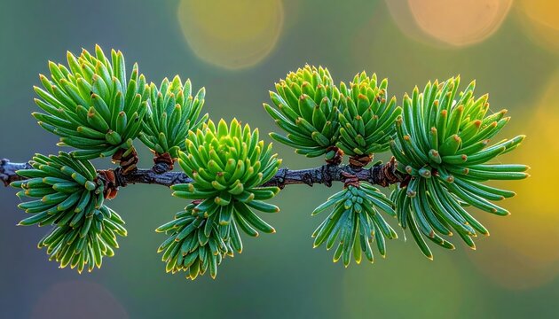 Small cedar branch showing intricate scale-like green leaves and natural texture