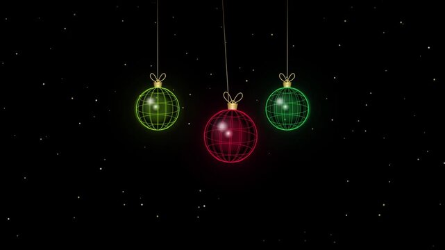 Abstract Christmas Chrono Festive Holographic Seamless Motion Loop 4K