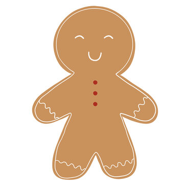 christmas gingerbread man smile