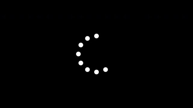 Circular Buffer Loading Spinner Animation &ndash; Alpha Channel