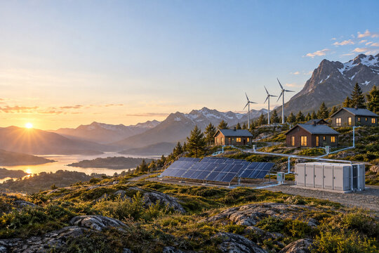 Renewable Microgrid Powering a Remote Mountain Community