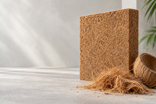 Coconut Coir Insulation Panel with Natural Fiber Texture