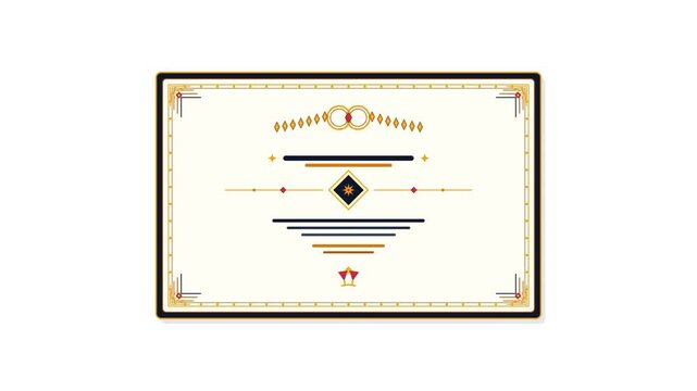 Minimalist Art Deco Invitation Graphic