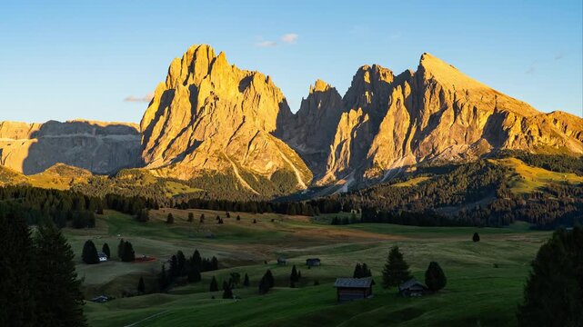 Seiser Alm Sonnenuntergang Herbst - S&uuml;dtirol - Dolomiten - alpe di siusi