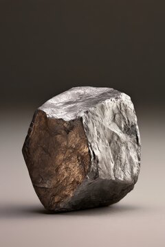 Rubidium Metal Chunk Silvery Oxidized Bronze Detail Studio