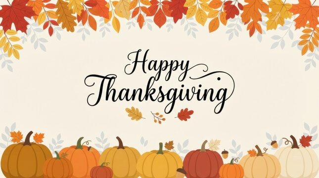 Happy Thanksgiving Pumpkin Card