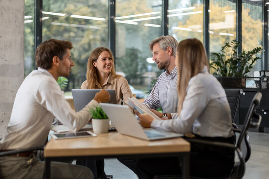 Business project team working together at meeting room at office.