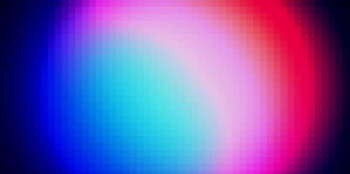 Abstract colorful pixel mosaic gradient background