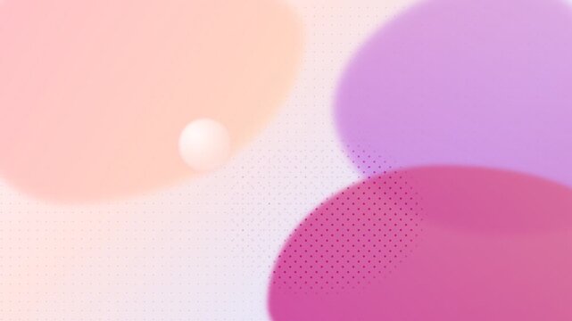 Abstract background with soft pastel shapes and a 3d sphere