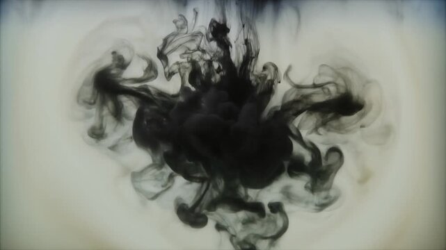 Ink blooming through milk