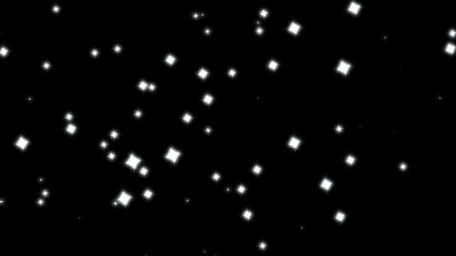 Twinkling glitter stars with glowing magic dust and sparkling fairy trails,fast glittering star lines, magic light stars line effect, sparkling starry line effects video on black screen background. 4k