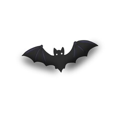 Cute bat superhero in Halloween vector illustration © Nrshafifi