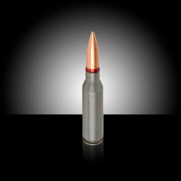 bullet on black