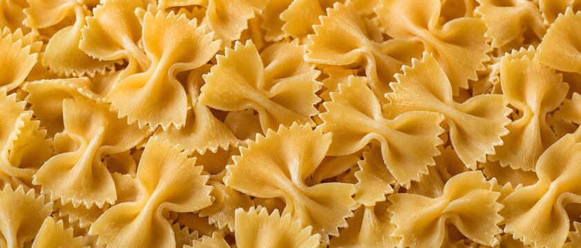 Farfalle Pasta Texture Closeup