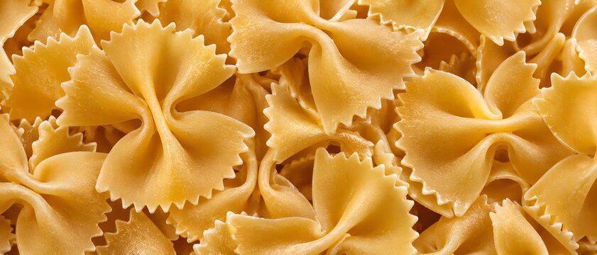 Farfalle Pasta Texture Closeup