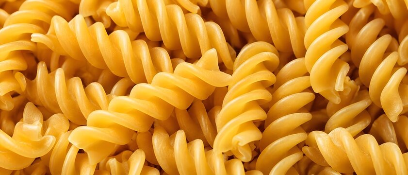 Fusilli Pasta Closeup Texture