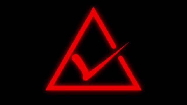Approved symbol motion. Check mark icon 4k  animation. Modern tik mark. Success, accepted animation...