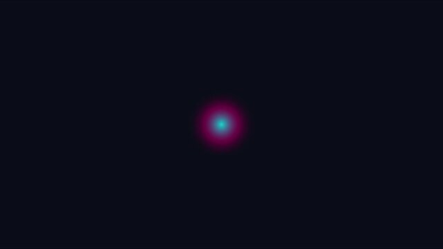 Abstract neon glow pulse with rotating dashed circles motion animation 4k background