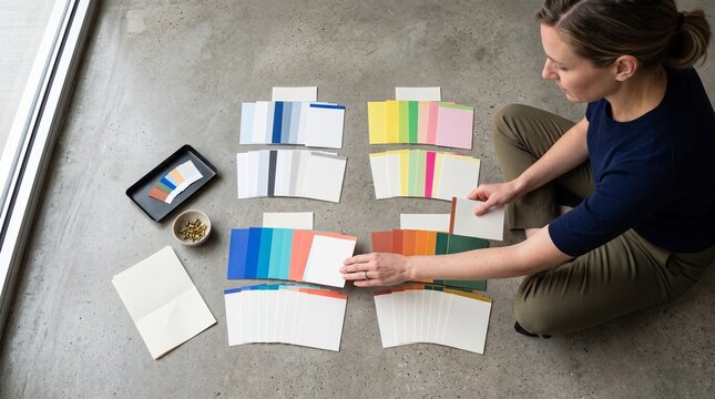 Creative director sorts annual campaign color directions