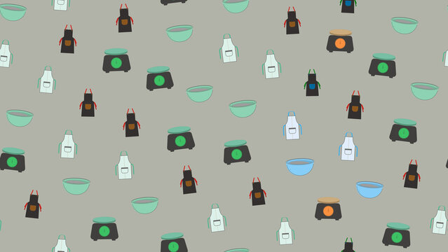 Kitchen Utensils Pattern