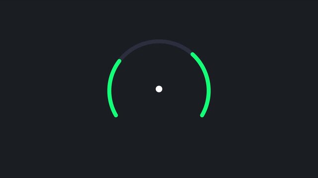 Minimalist circular loading progress bar animation with smooth motion 4k circle