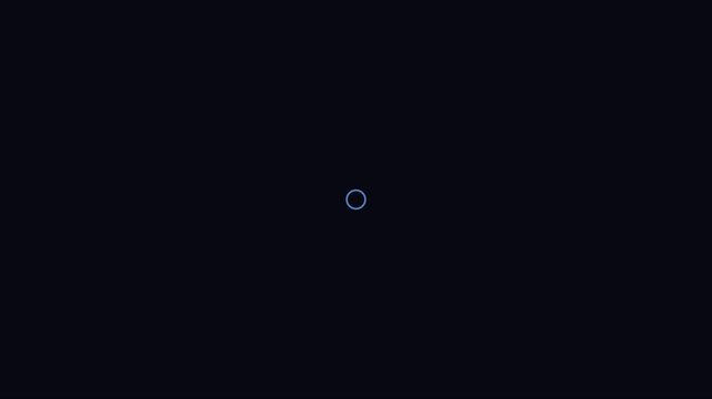 Minimalist loading spinner animation on dark 4k background, for digital interface, and web progress waiting
