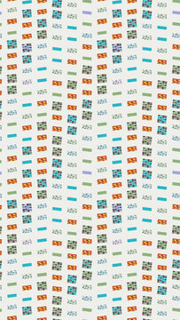 Colorful blocks and rectangles pattern