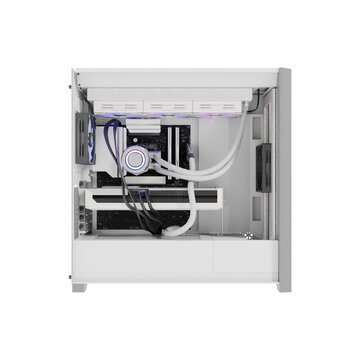 Modern PC Hardware Setup with Lighting and High Performance Components