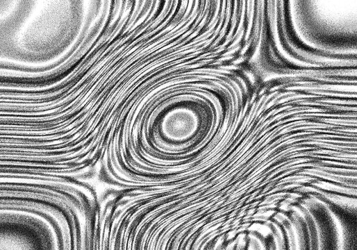 Abstract Monochromatic Swirling Topographic Lines Background Pattern