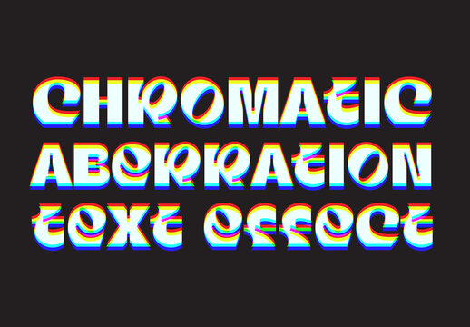 Chromatic Glitch Typography Effect