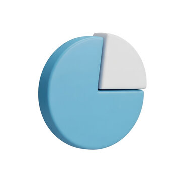 Pie chart illustrating a small segment difference