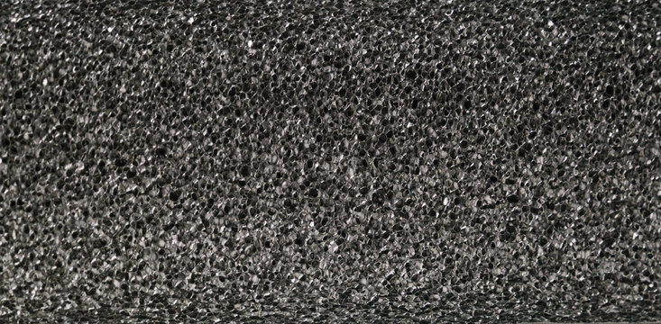 grey foam insulation texture, porous structure detail