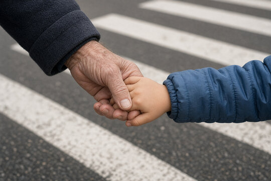 nonno che tiene per mano nipotino amore nonni 