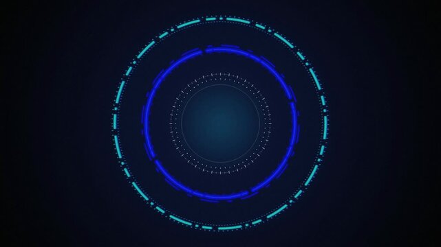 HUD graphic radar element rotating seamless loop motion background