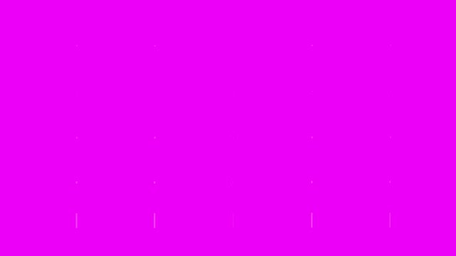 Magenta Color Block Reveal Animation Flashing on Black Background