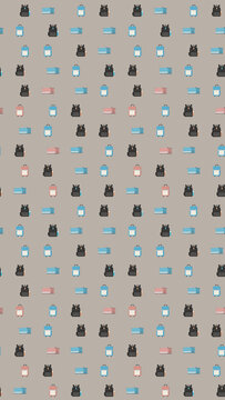 Pattern of Backpacks and Suitcases