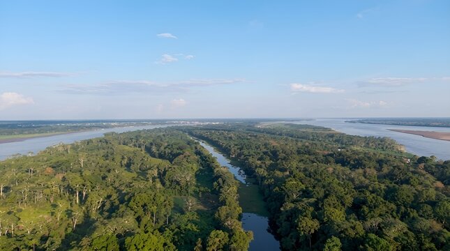 Cuenca del r&iacute;o Amazonas.