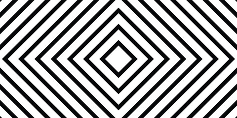 Obraz premium Abstract hypnotic pattern with black-white striped lines. Psychedelic background. Op art, optical illusion. Modern design, graphic texture.