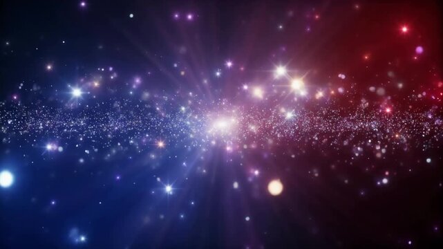 Abstract background featuring glowing particles
