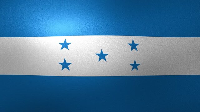 Waving flag of Honduras moving slowly