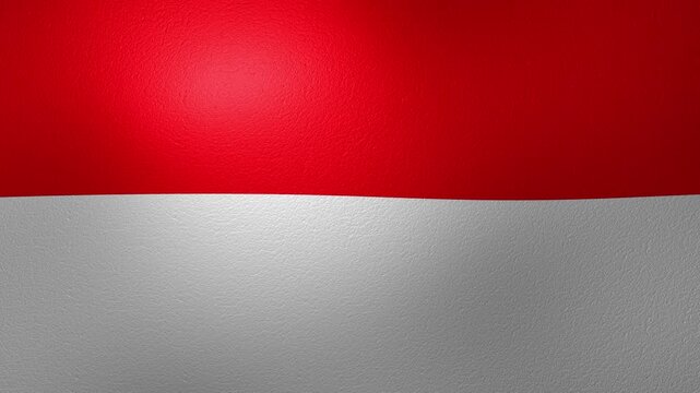 National flag of Indonesia waving proudly
