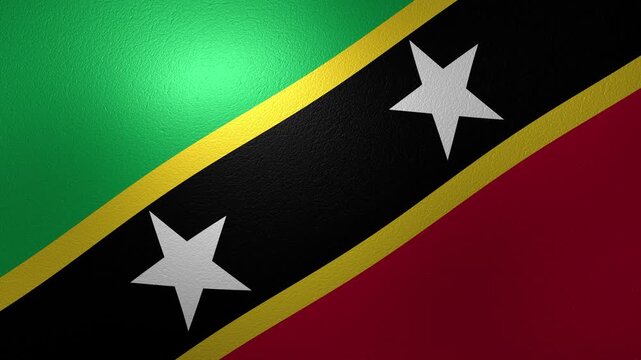 Waving flag of Saint Kitts and Nevis animation