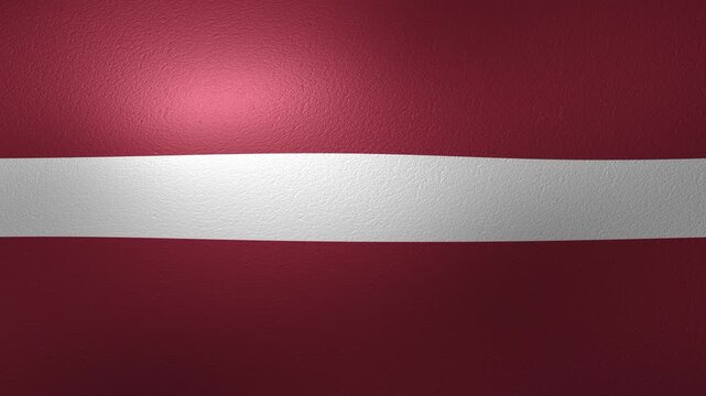 Latvian national flag waving in the wind