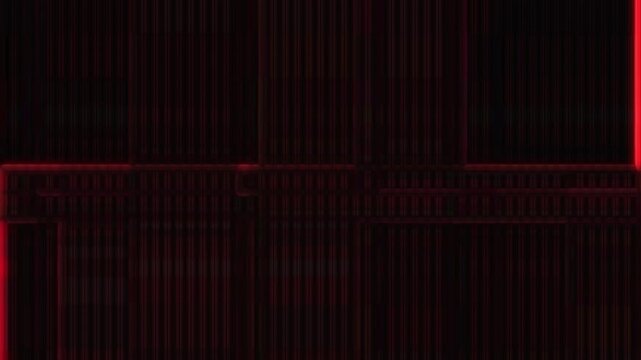 Abstract Futuristic Red Neon Glowing Lines On Dark Textured Metal Grid Background With Cyberpunk Digital Circuit Board Aesthetic Moody High Tech Atmospheric Lighting In Sci Fi Virtual Reality Graphic.