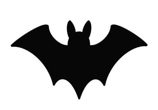 Black Bat Silhouette, Halloween Icon